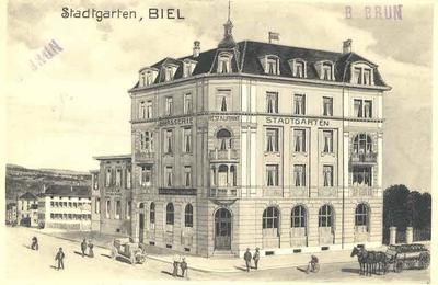 Le restaurant Stadtgarten à Bienne.