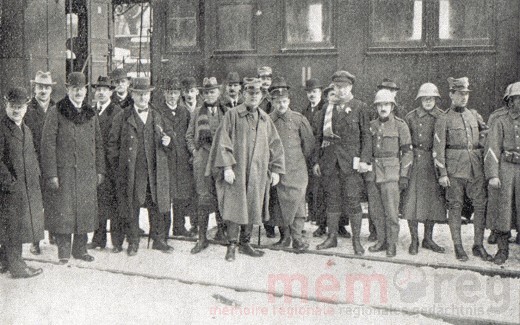 Ankunft des ersten Zugs der Schweizer Hilfsaktion für Wien, 1919