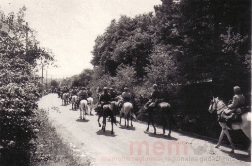 Französische Soldaten in der Nähe von Biel, Juni 1940