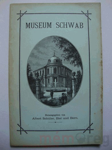 Der erste Führer durch die Sammlung des Museums Schwab, um 1875