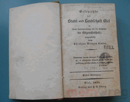 Geschichte der Stadt und Landschaft Biel