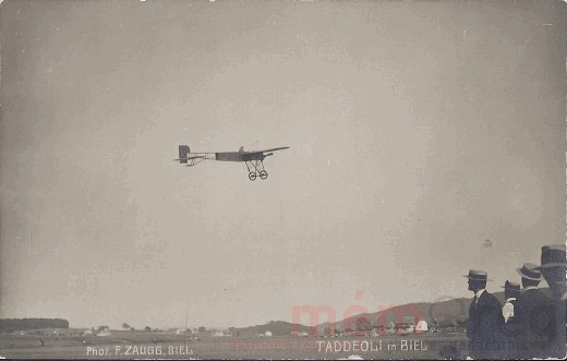 Der Flugpionier Taddeoli in Biel, 1911