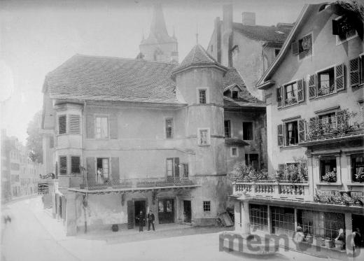 Le local de la Société du Grutli de Bienne à la rue Basse, en 1895