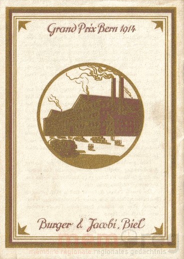 Grosser Preis für Burger&Jacobi, Prospekt, 1914