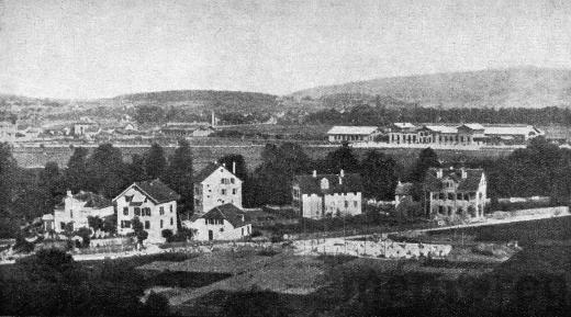 Der zweite Bieler Bahnhof, um 1870
