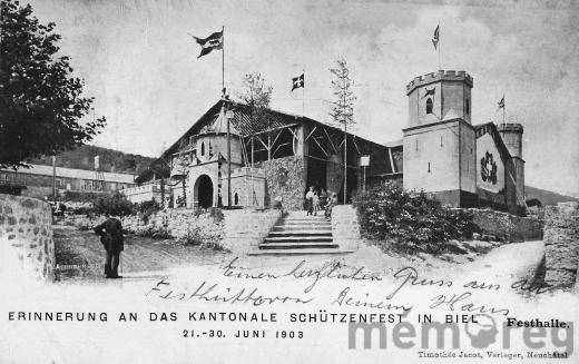 La Fête cantonale de tir à Bienne, en 1903