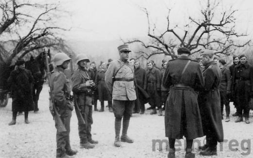 Ankunft polnischer Soldaten im Interniertenlager in Büren, um 1940