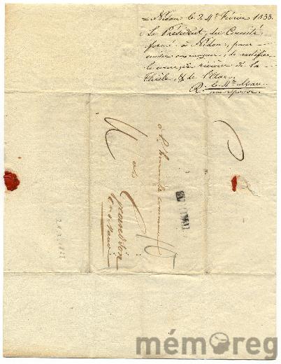 Brief an Grandson 1833