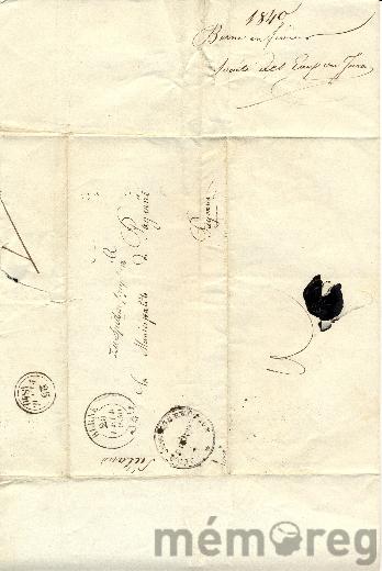 Brief an Payerne 1840 (2)