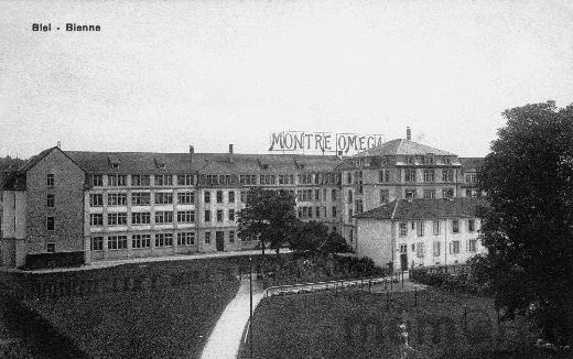 Die Uhrenfabrik «Omega», Biel, um 1900