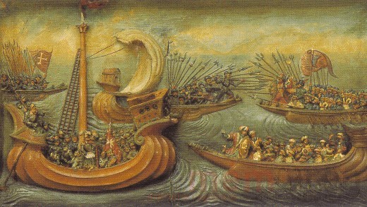 Die Seeschlacht vor Rhodos, 1522