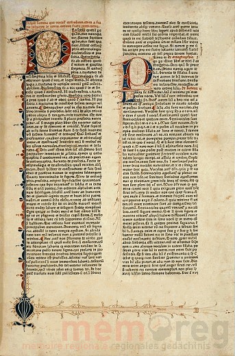 Eine Seite aus dem Catholicon