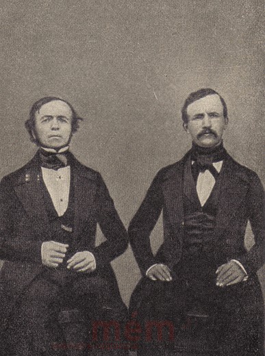 Johann Rudolf Schneider et Jakob Stämpfli comme députés de la diète fédérale, en 1847